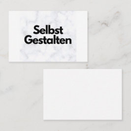 Individuelle Visitenkarten gestalten - Vorlage - Visitenkarte