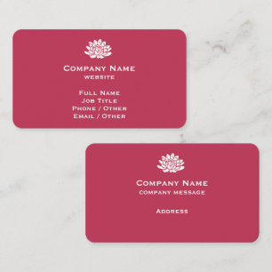 Individuelle Viva Magenta Visitenkarte