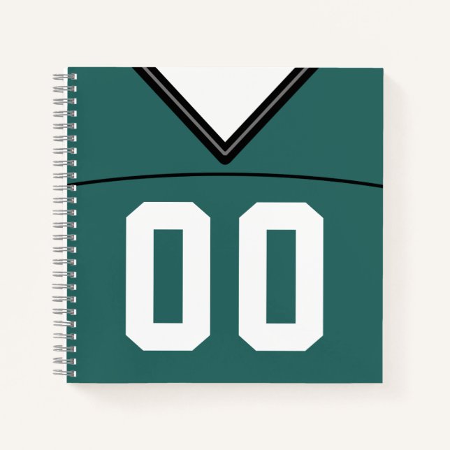 Individuelle Vorlage für Fußball-Jersey-Notebooks Notizbuch (Vorderseite)