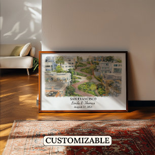 Individuelle Wandkunst aus San Francisco, Kaliforn Poster