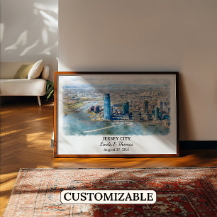 Individuelle Wandkunst Jersey City, New Jersey Pos Poster