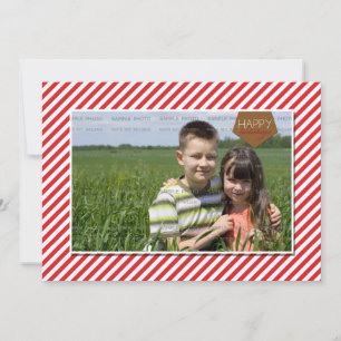Individuelle Weihnachts-Fotokarte Feiertagskarte
