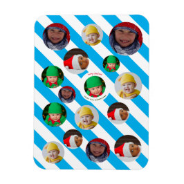 Individuelle Weihnachtsfeier mit vier Fotos 🎄 Wei Magnet