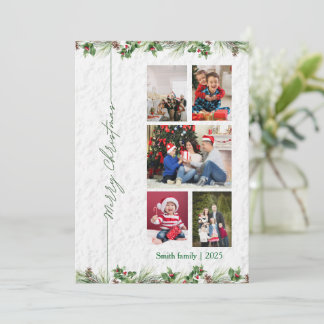 Individuelle Weihnachtsfotokarte Feiertagskarte