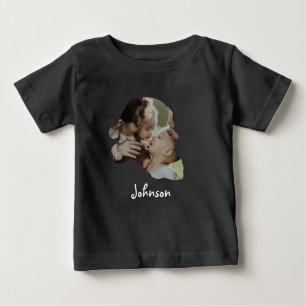 Individuelle Weihnachtsmannmütze Foto Weihnachtsfa Baby T-shirt