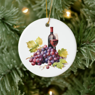 Individuelle Wein-Tour Keramik Ornament