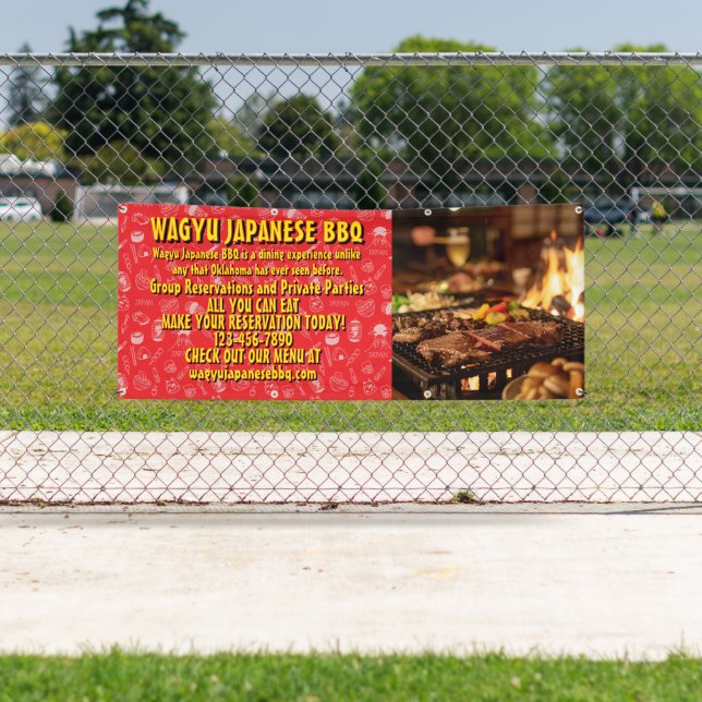 Individuelle Werbefläche für japanisches Barbecue  Banner (Insitu)