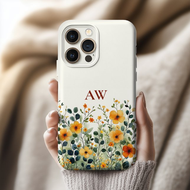 Individuelle Wildblumen-Tasche als Geschenk für Ma Case-Mate iPhone Hülle (Custom Floral Phone Case Gift for Mom, Grandma, Teacher, Women, Bridesmaid Proposal Keepsake)