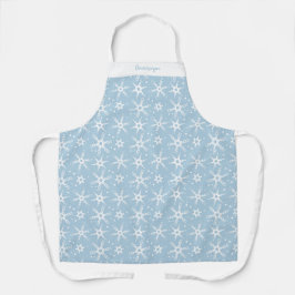 Individuelle Winter Snowflake All-over Print-Schür Schürze