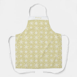 Individuelle Winter Snowflake All-over Print-Schür Schürze