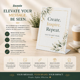 Individuelle Zeichen ・ Business, Party & Tabletop Sockelschild