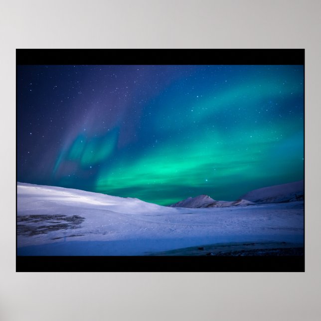 Individuelle Zuhause des Projekts "Northern Lights Poster (Vorne)
