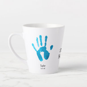 Individuelle Zwei Handabdrücke Wir lieben dich, Ma Milchtasse