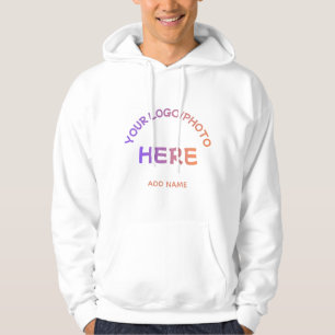 Individuelle Zweiseitige Firmenlogo-Name-Kapuzenja Hoodie