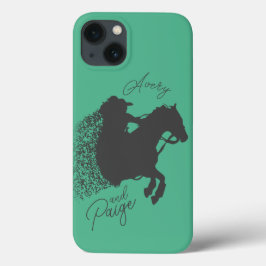 Individuellen Namen und Colors Horse Girl T - Shir Case-Mate iPhone Hülle