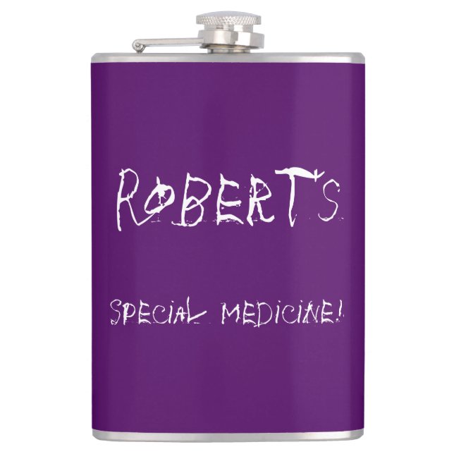 Individuellen Namens Special Medicinal Flakon Flachmann (Vorderseite)