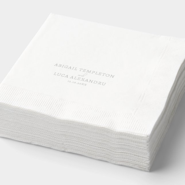 Individuellen Namens Wedding Verlobung Bridal Servietten Mit Folie (Ausschnitt)