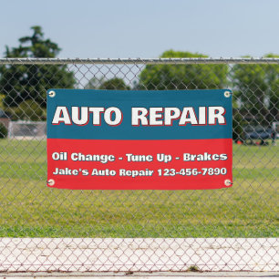 Individueller Auto-Reparaturservice Bremsen Ölwech Banner