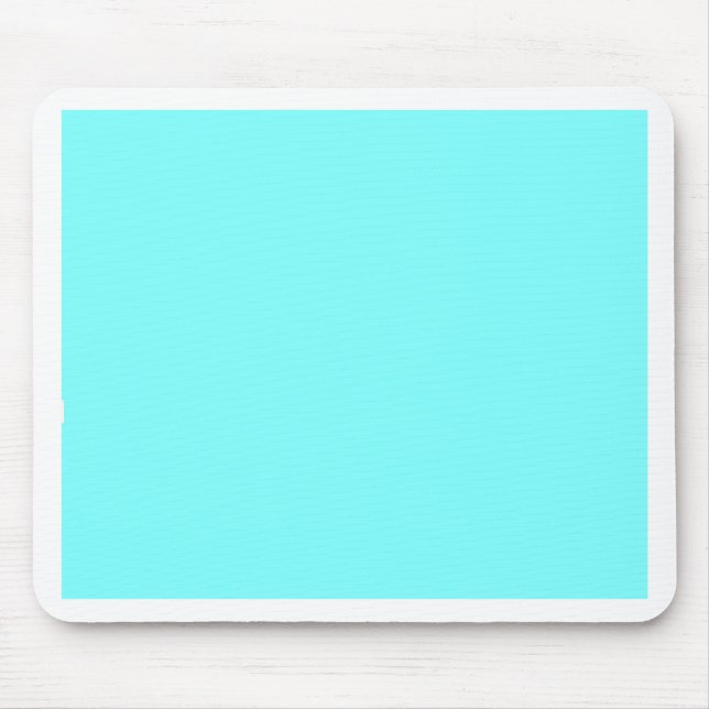 Individueller Baby Blue Color Designer Mousepad (Vorne)