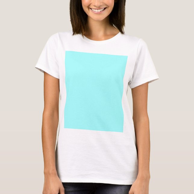 Individueller Baby Blue Color Designer T-Shirt (Vorderseite)