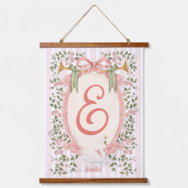 Individueller Babyname - Kinderzimmer-Dekoration Wandteppich Mit Holzrahmen