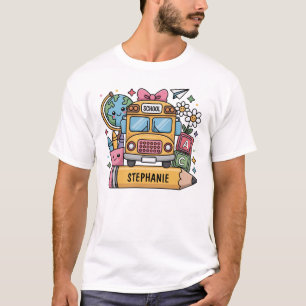Individueller Back-to-School-Bus - Individualisier T-Shirt