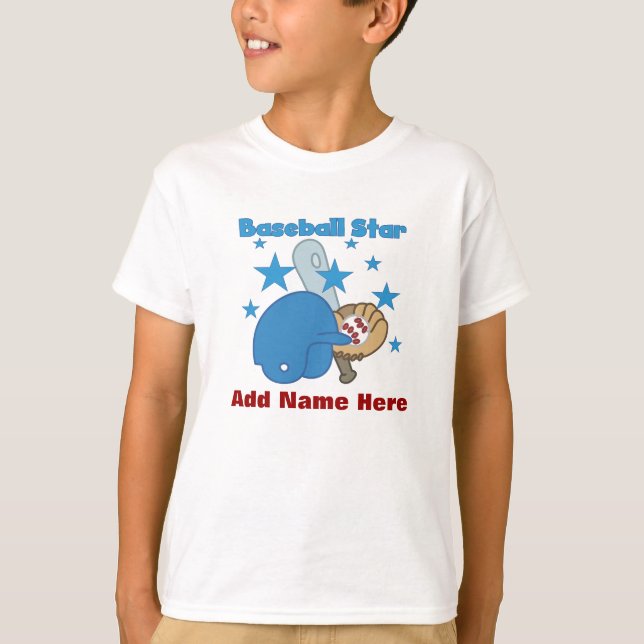 Individueller Baseball Star T - Shirt (Vorderseite)