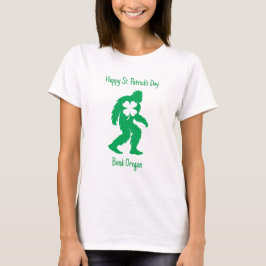 Individueller Bigfoot St. Patrick's Day T-Shirt