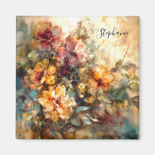 Individueller Blumen-Wasserfarben-Magnet Magnet