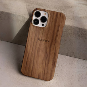 Individueller Chic Retro Stilvolle Holzkorneffekte iPhone 16 Pro Hülle