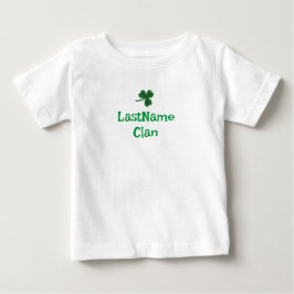Individueller Clan Kleeblatt T - Shirt - Baby/Klei