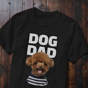 Individueller cooler Hund Papa Foto Personalisiert T-Shirt
