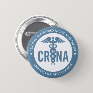 Individueller CRNA zertifizierter Krankenpfleger Button