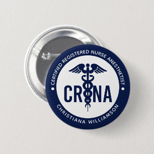 Individueller CRNA zertifizierter Krankenpfleger Button