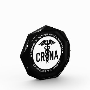 Individueller CRNA zertifizierter Krankenpfleger Fotoblock