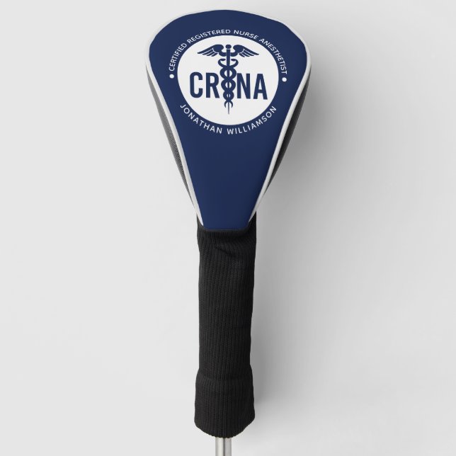 Individueller CRNA zertifizierter Krankenpfleger Golf Headcover (Vorderseite)