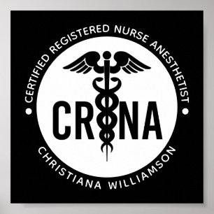 Individueller CRNA zertifizierter Krankenpfleger Poster