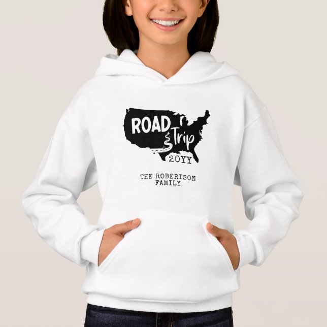 Individueller Familienurlaub | Family Road Trip US Hoodie (Vorderseite)