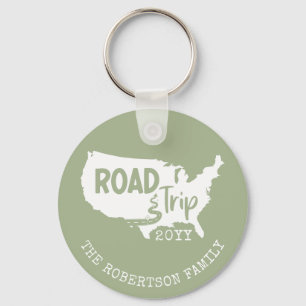 Individueller Familienurlaub Family Road Trip US Schlüsselanhänger
