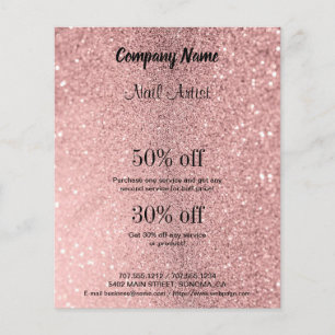 individueller Flyer für Nageldesigner-Geschäft