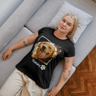 Individueller Foto- und Namensgeber T - Shirt mit 