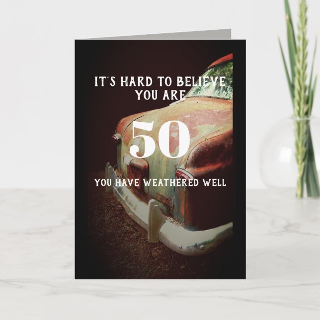 individueller Geburtstagskarte-Spaß jedes Alter Karte (Vorderseite)