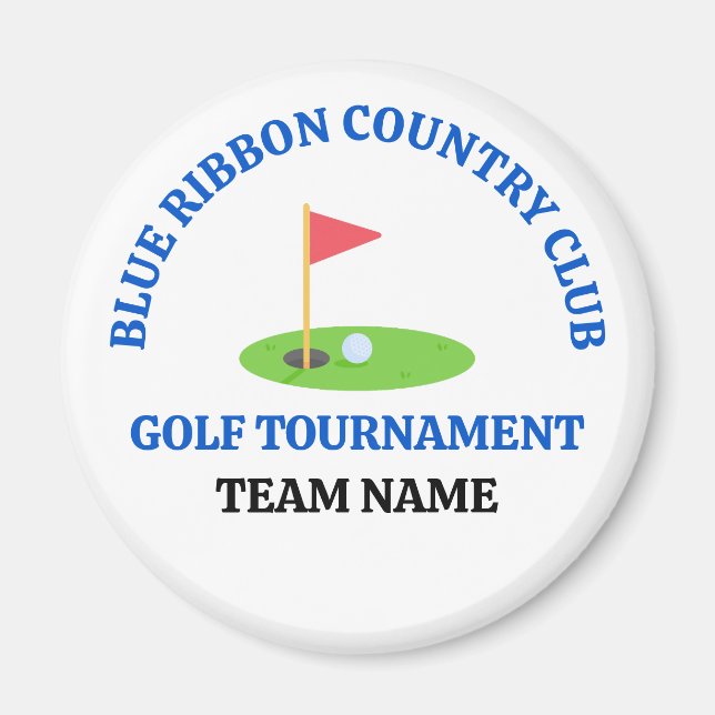 Individueller Golfplatz oder Country Club Magnet (Vorne)