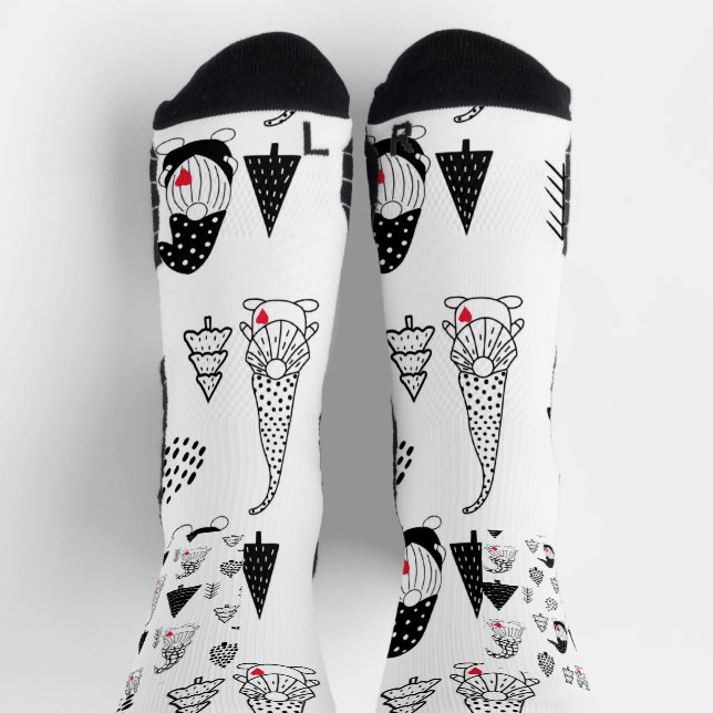 Individueller Hochleistungs-Athletic-Crew-Sock Socken (Oben)