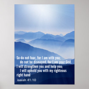 Individueller Inspirierender Bibelvers Poster