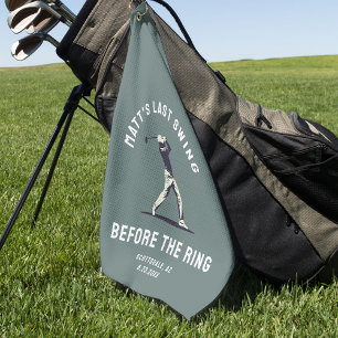 Individueller Junggesellenabschied Golf Reise Trau Golfhandtuch