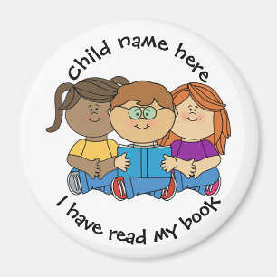 Individueller Kinder Magnet - Ich habe mein Buch g