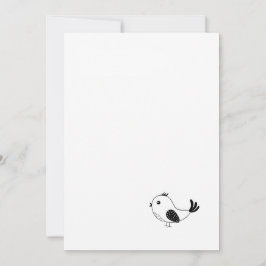 Individueller Kleiner Vogel Einladung