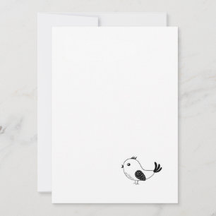 Individueller Kleiner Vogel Einladung