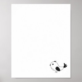 Individueller Kleiner Vogel Poster